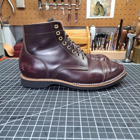 View photo of New River Boot BARKSDALE in Horween Color 8 Chromexcel Strips