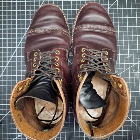 View photo of New River Boot BARKSDALE in Horween Color 8 Chromexcel Strips