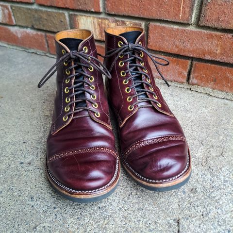 View photo of New River Boot BARKSDALE in Horween Color 8 Chromexcel Strips
