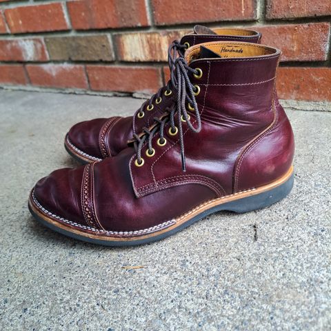 View photo of New River Boot BARKSDALE in Horween Color 8 Chromexcel Strips