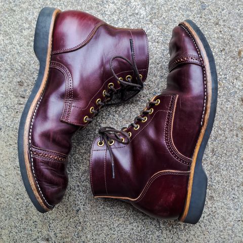 View photo of New River Boot BARKSDALE in Horween Color 8 Chromexcel Strips