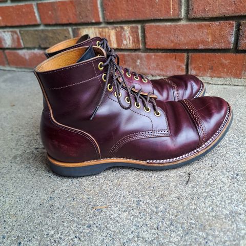 View photo of New River Boot BARKSDALE in Horween Color 8 Chromexcel Strips