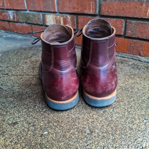 View photo of New River Boot BARKSDALE in Horween Color 8 Chromexcel Strips
