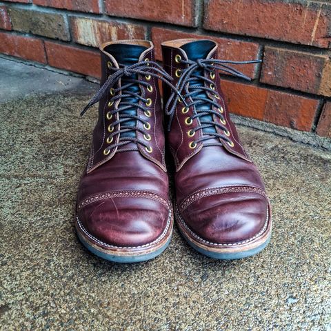 View photo of New River Boot BARKSDALE in Horween Color 8 Chromexcel Strips