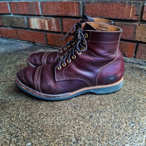 View photo of New River Boot BARKSDALE in Horween Color 8 Chromexcel Strips