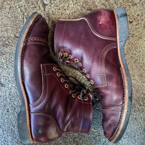 View photo of New River Boot BARKSDALE in Horween Color 8 Chromexcel Strips