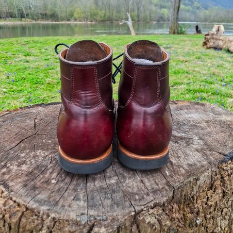 View photo of New River Boot BARKSDALE in Horween Color 8 Chromexcel Strips