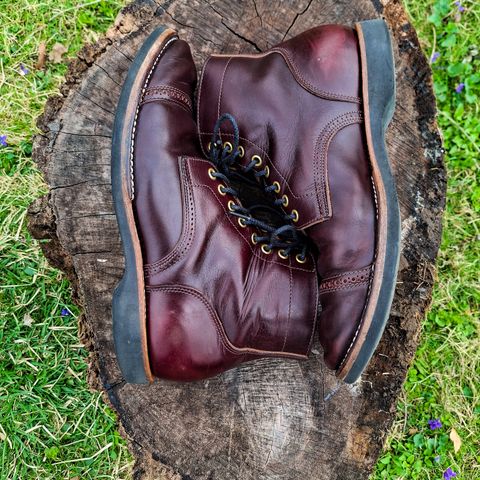View photo of New River Boot BARKSDALE in Horween Color 8 Chromexcel Strips