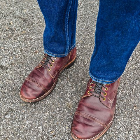 New River Boot BARKSDALE in Horween Color 8 Chromexcel Strips