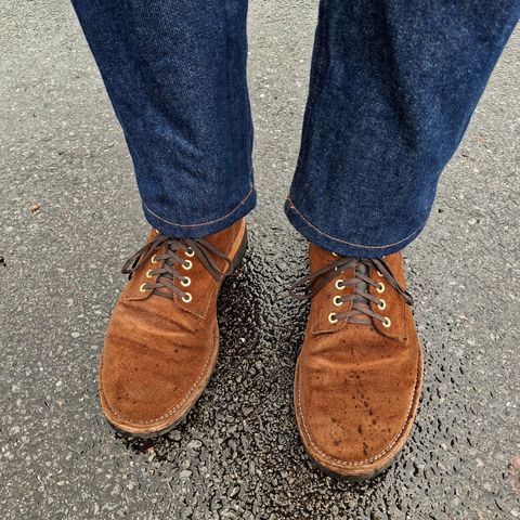 New River Boot Quade in Horween Dark Brown Austin Roughout