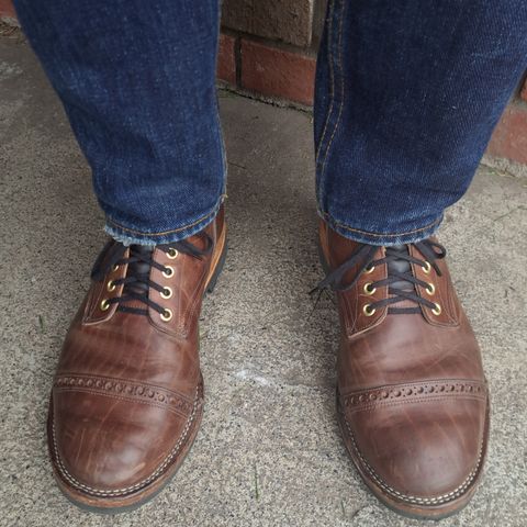 View photo of New River Boot Quade in Horween Heavy Horse Front