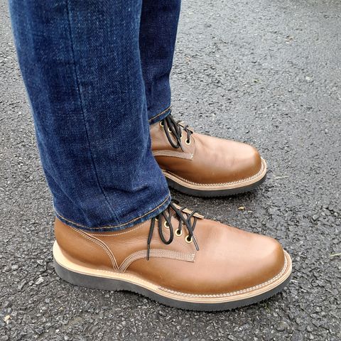 View photo of New River Boot Quade in Horween Dark Natural Latigo