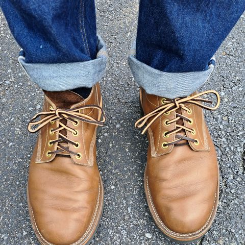 View photo of New River Boot Quade in Horween Dark Natural Latigo