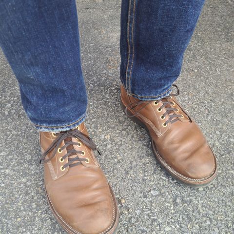 View photo of New River Boot Quade in Horween Dark Natural Latigo