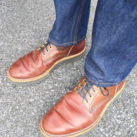 View photo of New River Boot Quade in Leder Ogawa Coffee Shell Cordovan