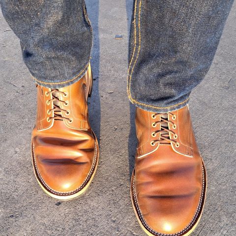 View photo of New River Boot BARKSDALE in Leder Ogawa Coffee Shell Cordovan