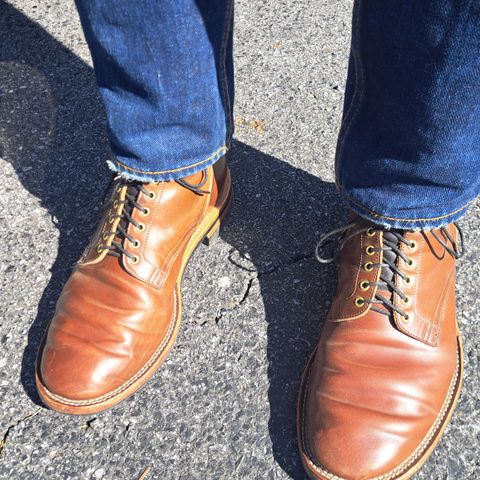 View photo of New River Boot BARKSDALE in Leder Ogawa Coffee Shell Cordovan