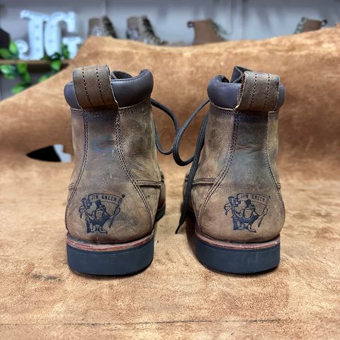 Jim Green Meander Moc Toe in Bronco Brown