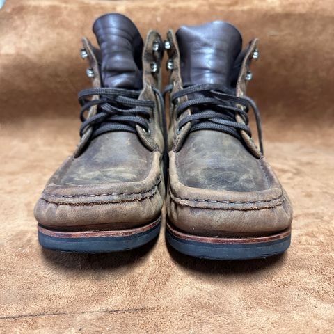 Jim Green Meander Moc Toe in Bronco Brown