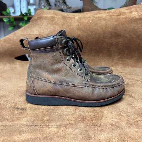Jim Green Meander Moc Toe in Bronco Brown