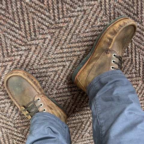 Jim Green Meander Moc Toe in Bronco Brown
