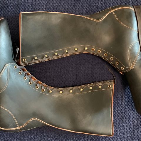 Clinch Hi-Liner in Wickett & Craig Black-Overdyed Latigo