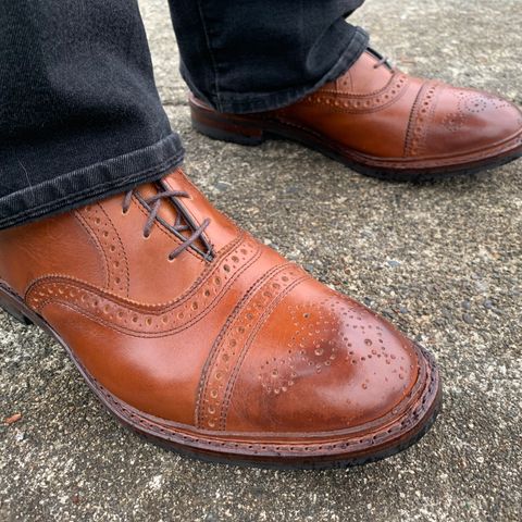 View photo of Allen Edmonds Hamilton in Walnut Calfskin