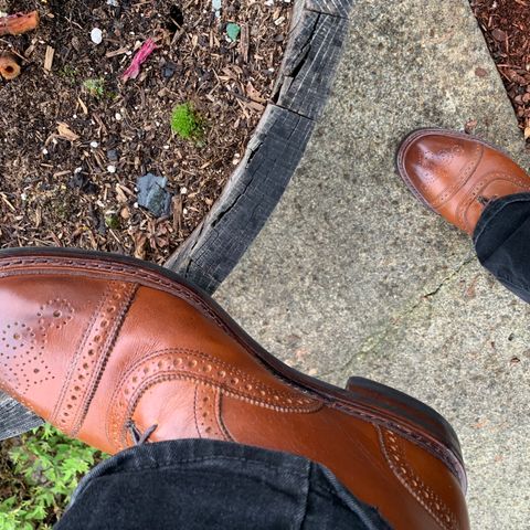 View photo of Allen Edmonds Hamilton in Walnut Calfskin