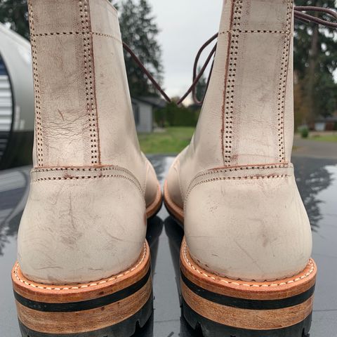 View photo of Oak Street Bootmakers Trench Boot in Volpi Whitewash Overdye Abetone