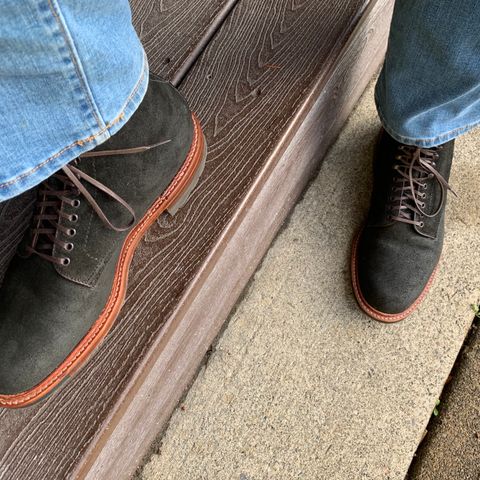 Search result thumbnail of Alden Plain Toe Boot in Horween Earth Chamois Roughout