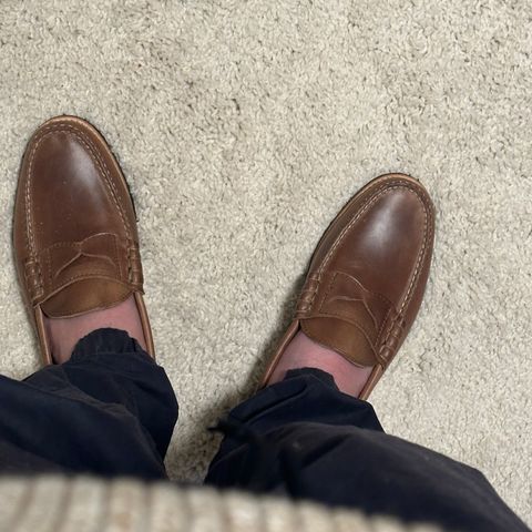 Rancourt & Co. Beefroll Penny Loafers LH in Horween Natural Chromexcel