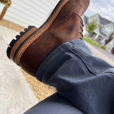 Parkhurst The Niagara in C.F. Stead Light Brown Waxy Commander Suede