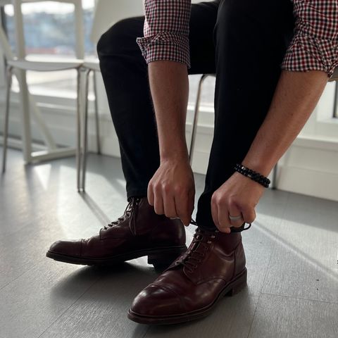 Meermin Jumper Boot in Burgundy Heritage Shell Cordovan