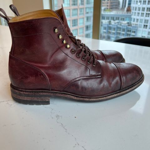Meermin Jumper Boot in Burgundy Heritage Shell Cordovan