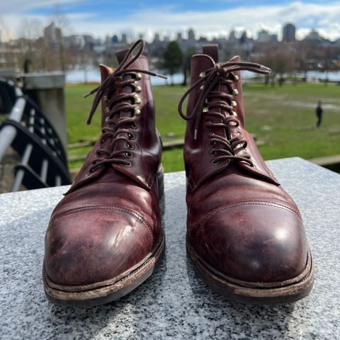 Meermin Jumper Boot in Burgundy Heritage Shell Cordovan