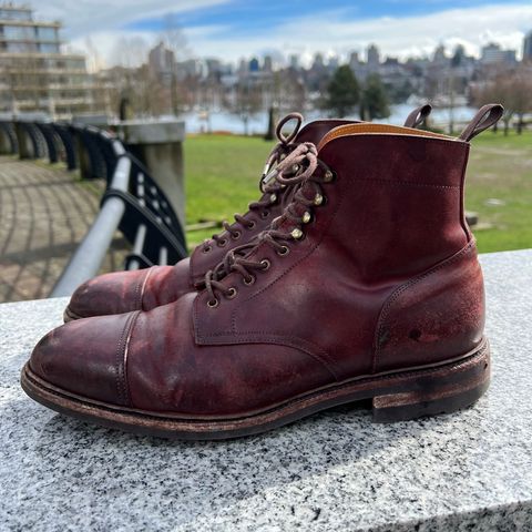 Meermin Jumper Boot in Burgundy Heritage Shell Cordovan