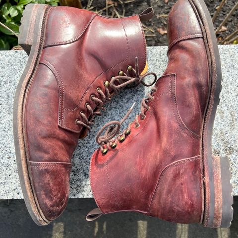 Meermin Jumper Boot in Burgundy Heritage Shell Cordovan