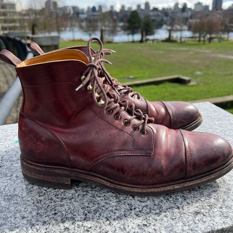 Meermin Jumper Boot in Burgundy Heritage Shell Cordovan