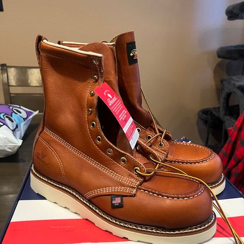 Thorogood 8" Moc Toe in Tobacco Gladiator Oil-Tanned