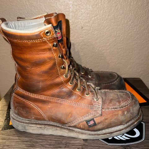 Thorogood 8" Moc Toe in Tobacco Gladiator Oil-Tanned