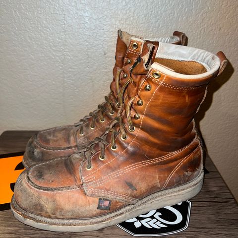 Thorogood 8" Moc Toe in Tobacco Gladiator Oil-Tanned