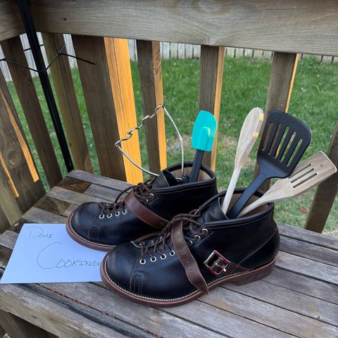 Dr. Sole Ski Boot in Horween Black Chromexcel