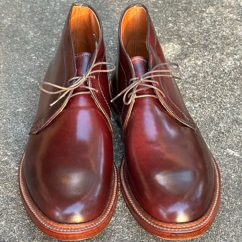 Alden 2-Eyelet Chukka in Horween Color 8 Shell Cordovan