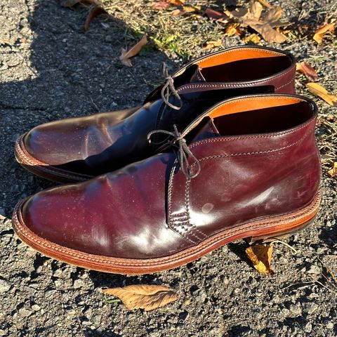 Alden 2-Eyelet Chukka in Horween Color 8 Shell Cordovan