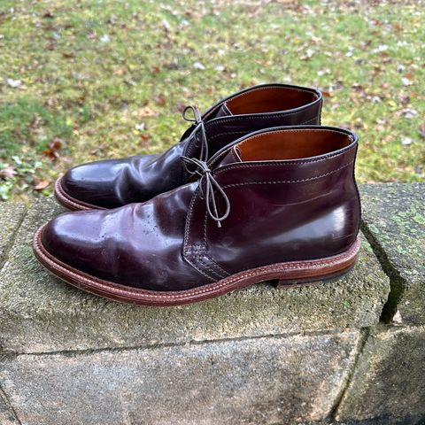 Alden 2-Eyelet Chukka in Horween Color 8 Shell Cordovan