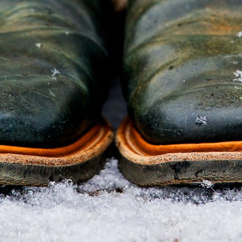 Viberg Slipper in Horween Black Scuffed Shell Cordovan