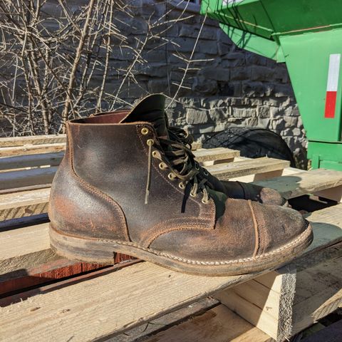 View photo of Viberg Service Boot in Horween Brown Waxed Flesh