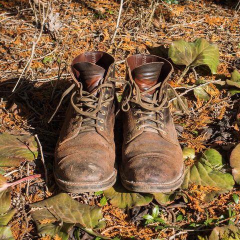 View photo of Viberg Service Boot in Horween Brown Waxed Flesh