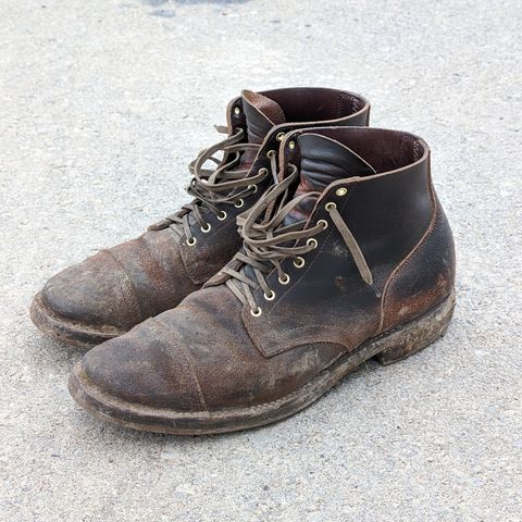 View photo of Viberg Service Boot in Horween Brown Waxed Flesh