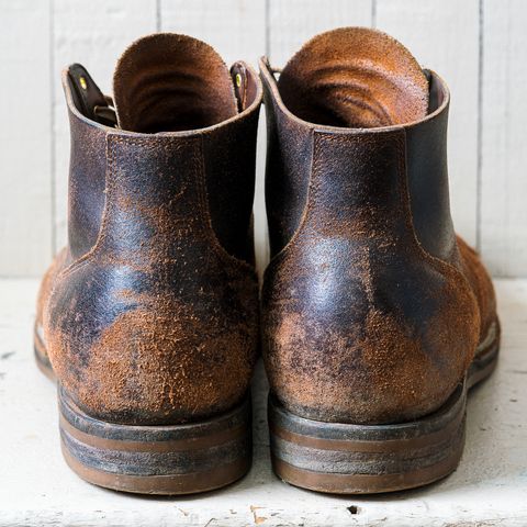 View photo of Viberg Service Boot in Horween Brown Waxed Flesh